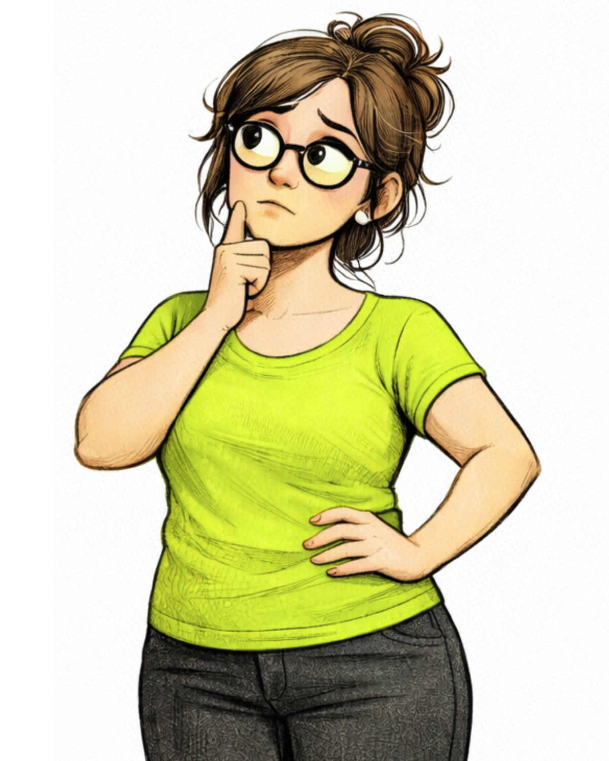 Chargée de mission handicap en train de réfléchir