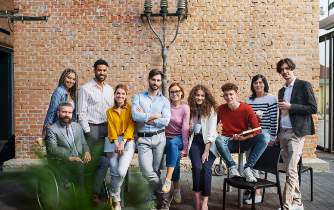 Une équipe dans toute sa diversité