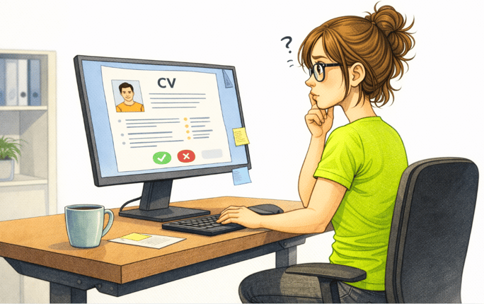 Recruteuse face au CV d'un candidat handicapé. Elle hésite à l'accepter ou non : prise de risque ou pas ?